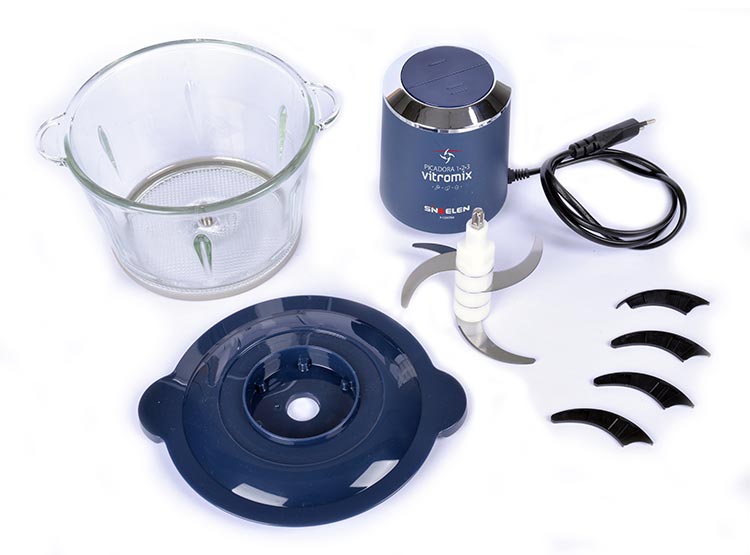 PICADORA SINDELEN P-123VITRO 500W AZUL - 3