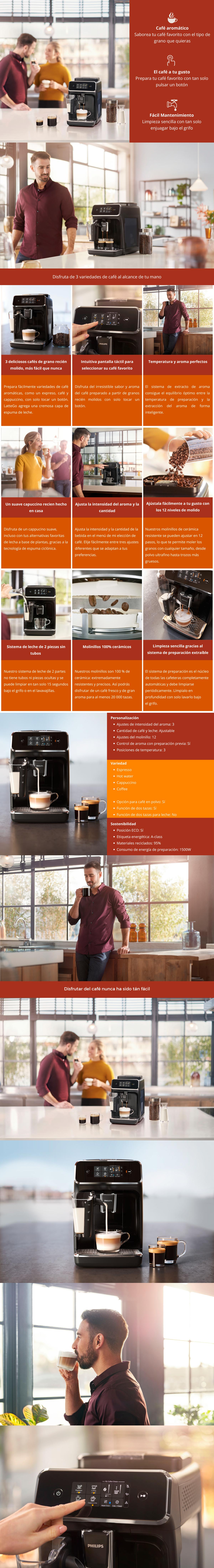 CAFETERA PHILIPS SERIE 2200 EP2231/42
