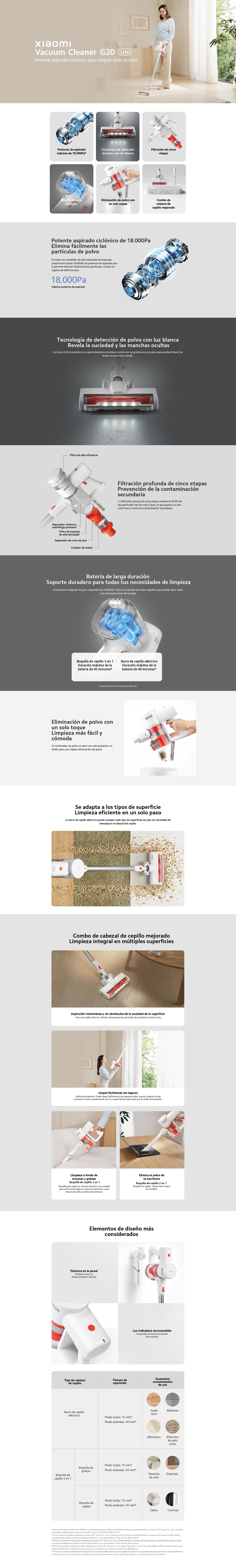 ASPIRADORA XIAOMI VACUUM CLEANER G20 LITE