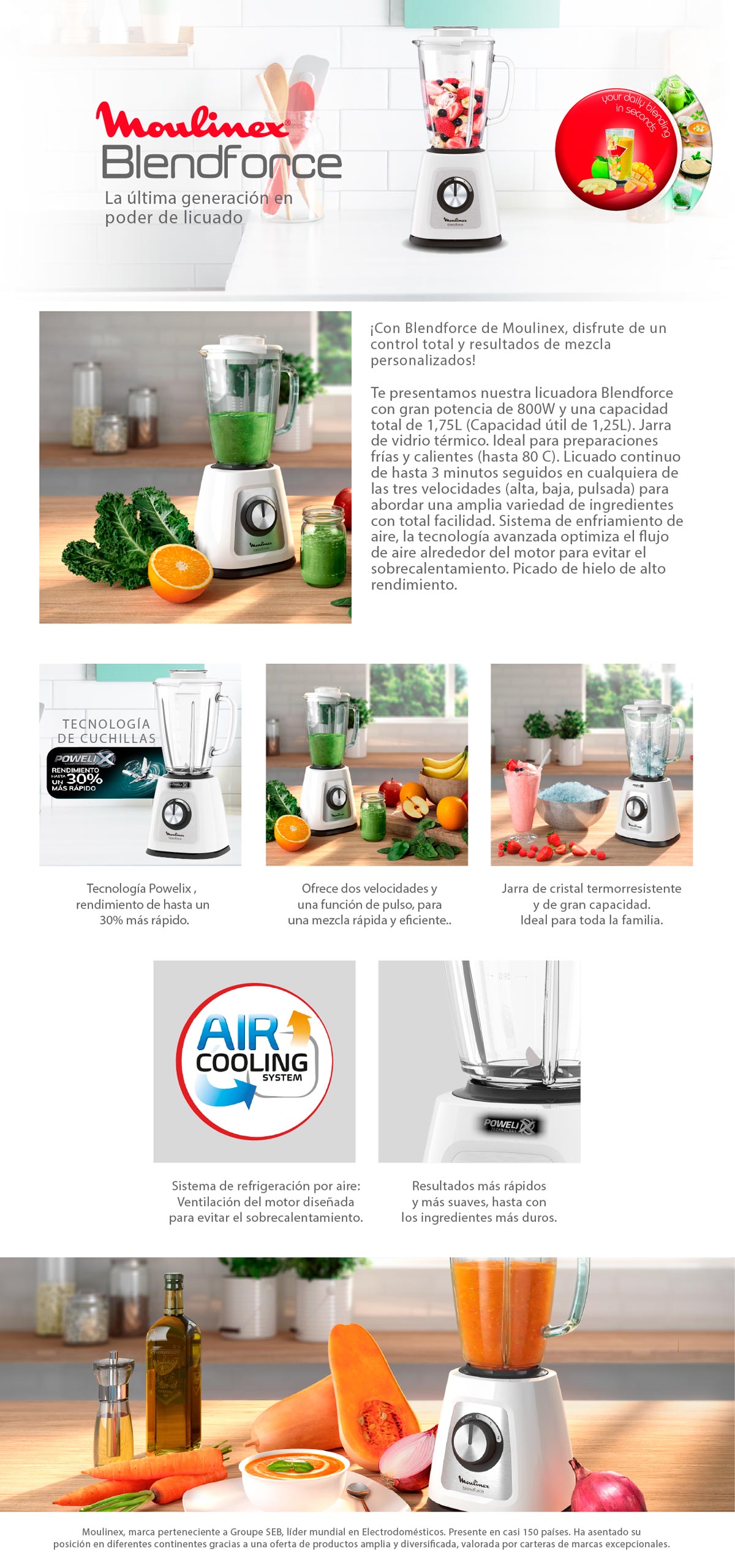 LICUADORA MOULINEX BLENDFORCE LM435110