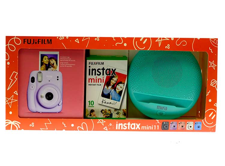 Ripley KIT CAMARA FUJI MINI 11 EDL LILA