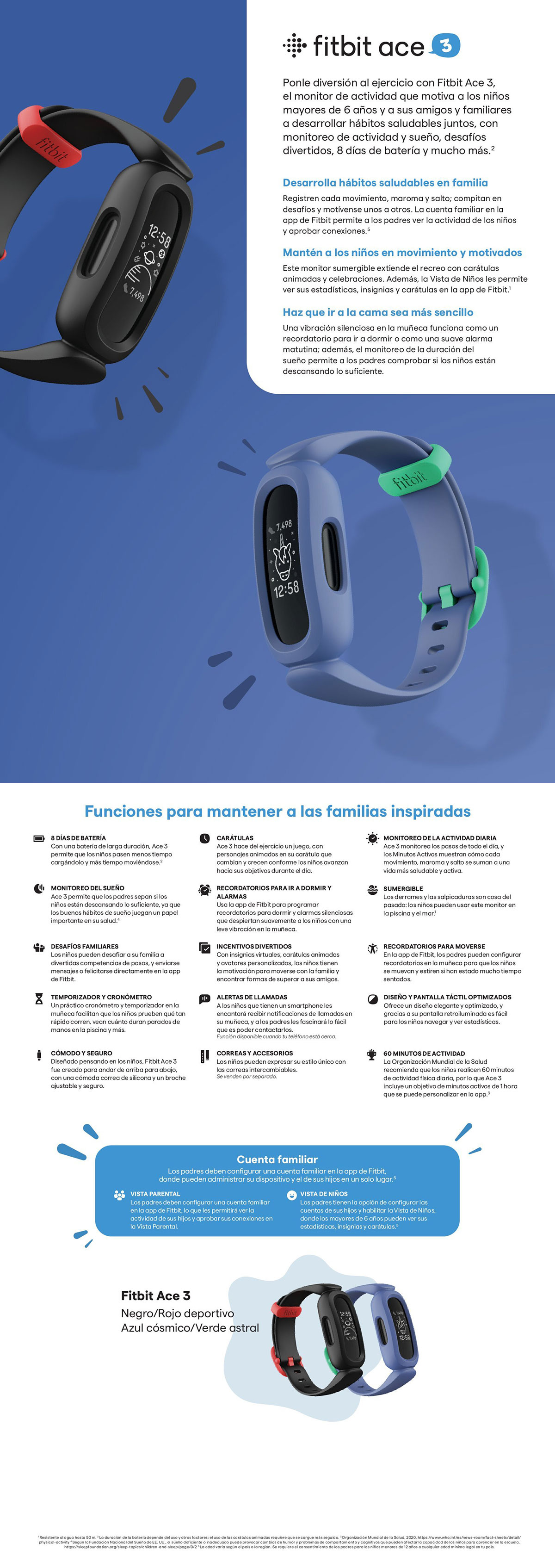 SMARTBAND FITBIT ACE 3 BLACK MINIONS
