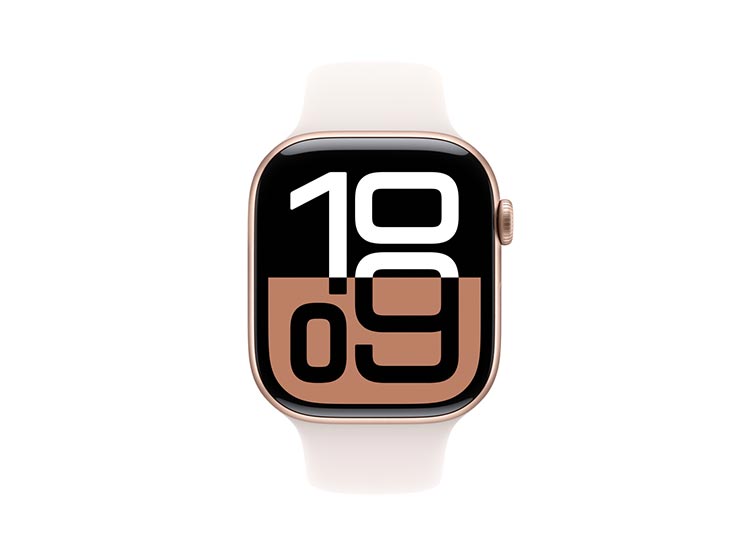 APPLE WATCH SERIE 10 46MM ROSE GOLD ALUMINIO CORREA DEPORTIVA S/M Oro rosa, foto 2