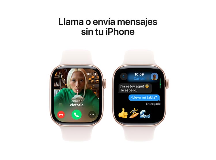 APPLE WATCH SERIE 10 46MM ROSE GOLD ALUMINIO CORREA DEPORTIVA S/M Oro rosa, foto 7