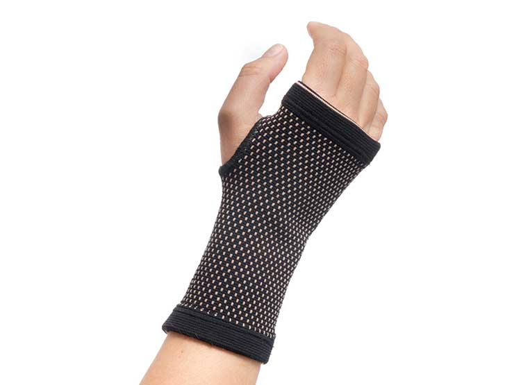 MUÑEQUERA DE SUJECION CON HILOS DE COBRE Y CARBON DE BAMBU WRISTCARE INNOVAGOODS - 2