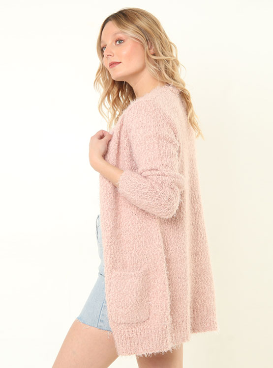CARDIGAN MUJER INDEX PELUDO - 3