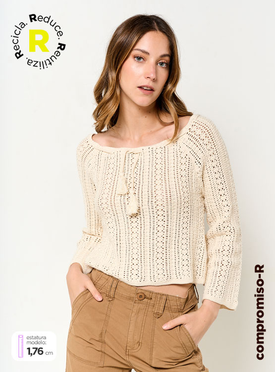 SWEATER INDEX CALADO - 1