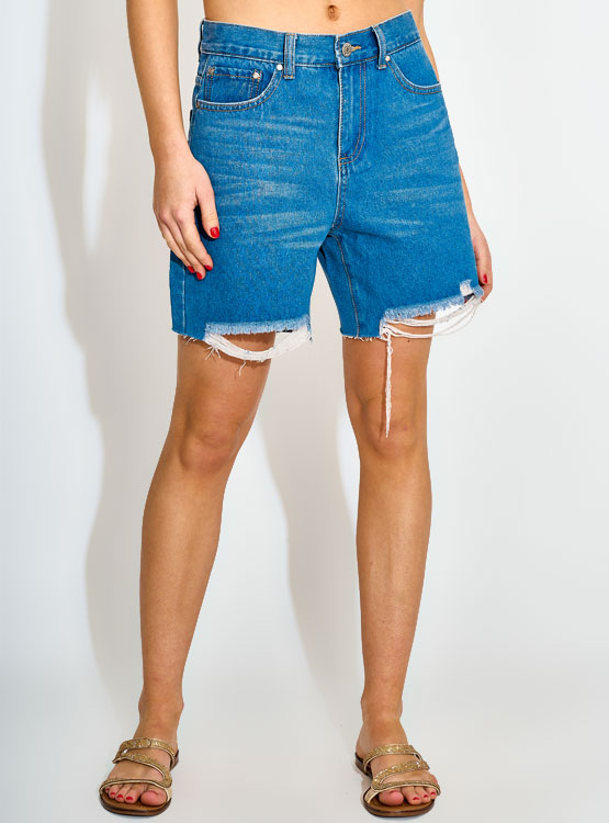 SHORT LARGO ALGODÓN MUJER INDEX DENIM - 2