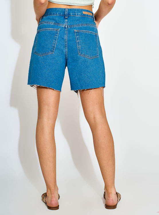 SHORT LARGO ALGODÓN MUJER INDEX DENIM - 3