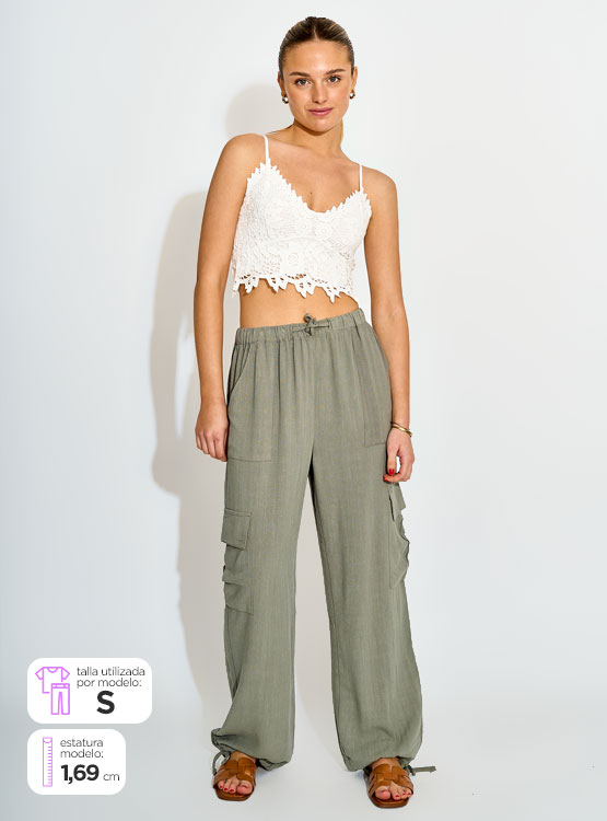 PANTALÓN INDEX CARGO LINO