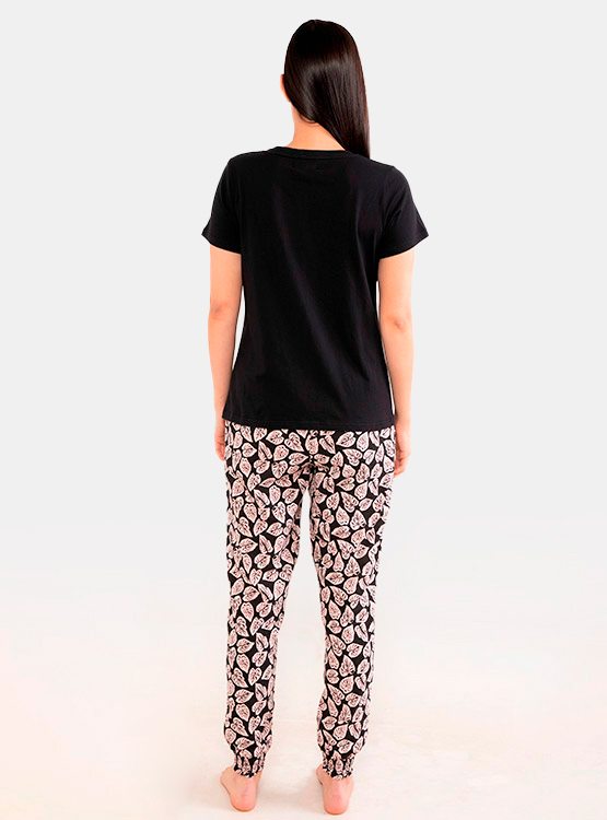 PIJAMA MARQUIS PRINT JOGGER CUELLO REDONDO MANGA CORTA - 2