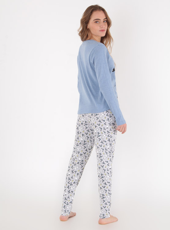 PIJAMA LARGO MUJER SNOOPY PUNTO - 3