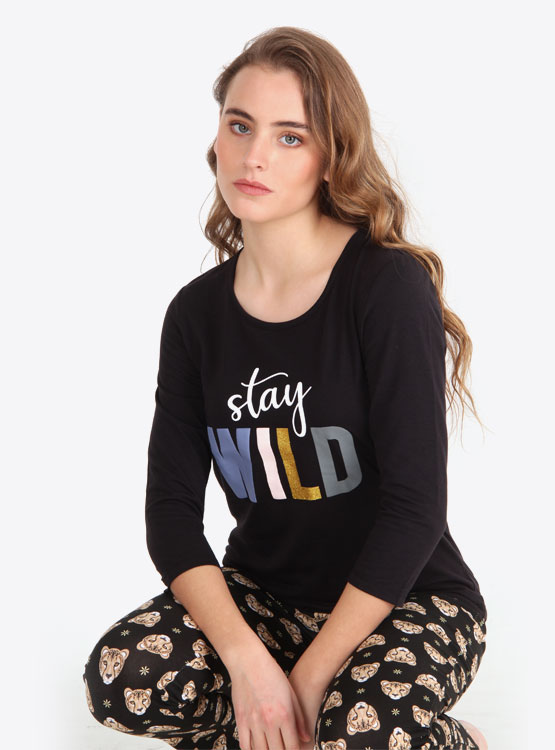 POLERA PIJAMA INDEX PRINT