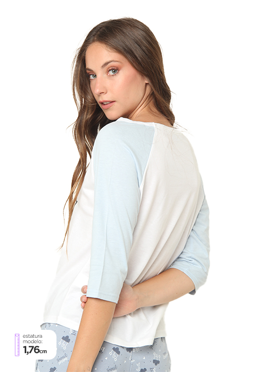 POLERA DE PIJAMA INDEX RAGLAN - 3