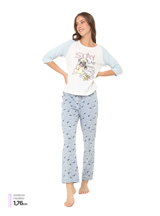 POLERA DE PIJAMA INDEX RAGLAN