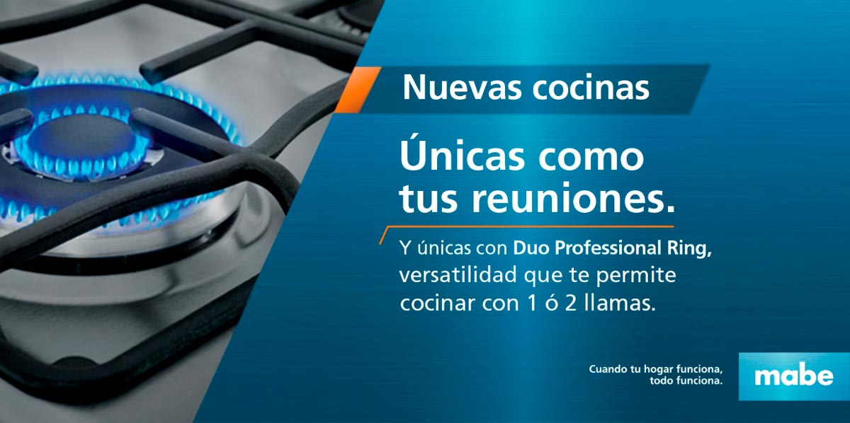 COCINA MABE 4P INOX 5554