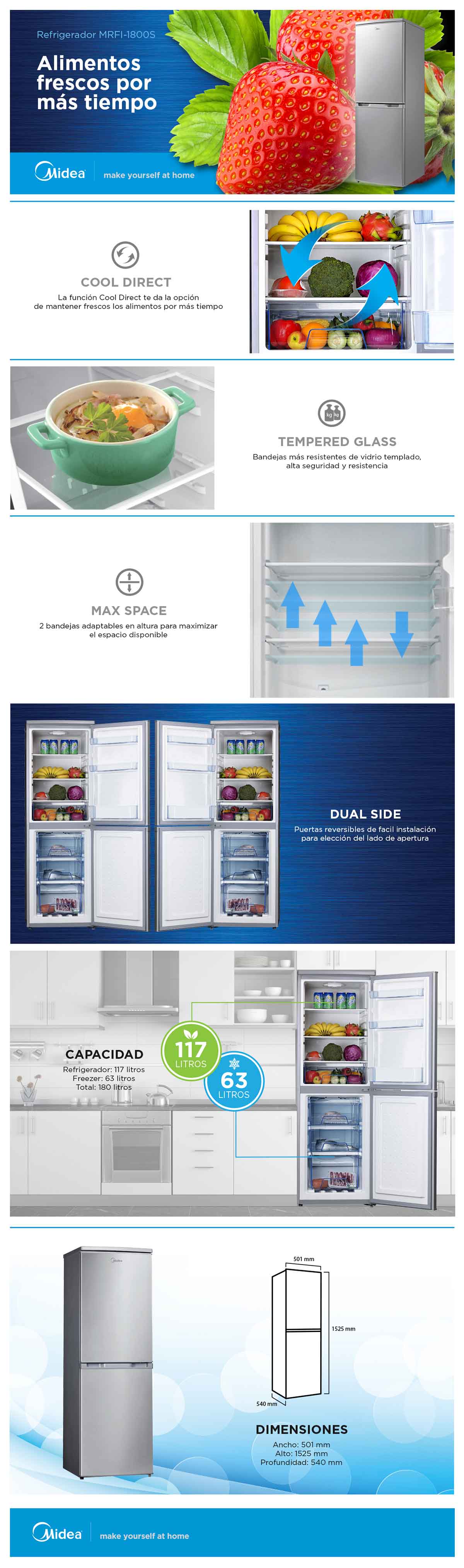 Refrigerador MRFI-1800S234RN