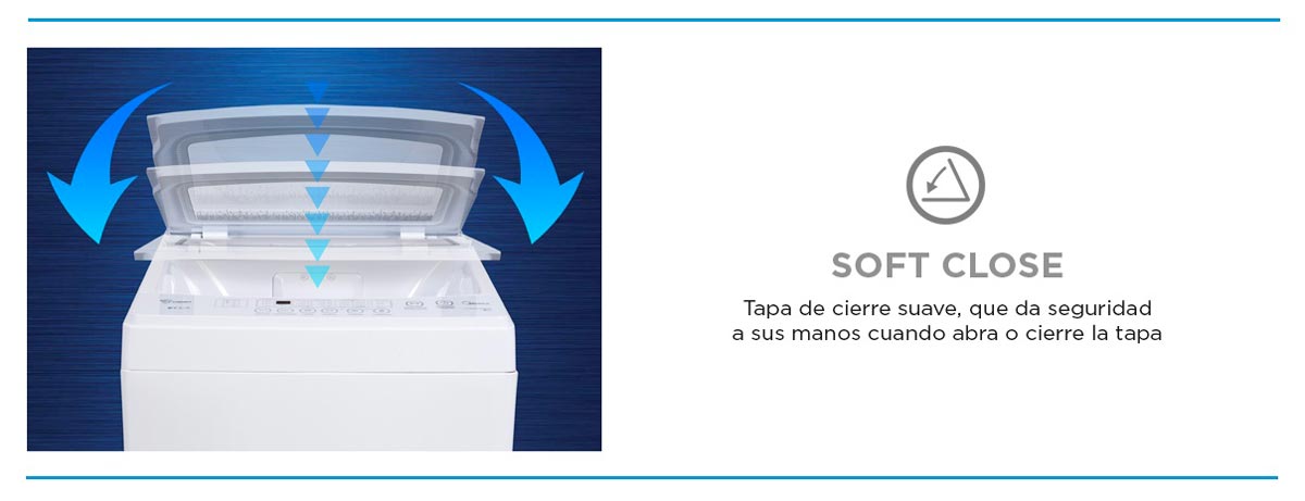 Lavadora Midea carga superior MLS-160G03I 16 Kgs Inverter gris