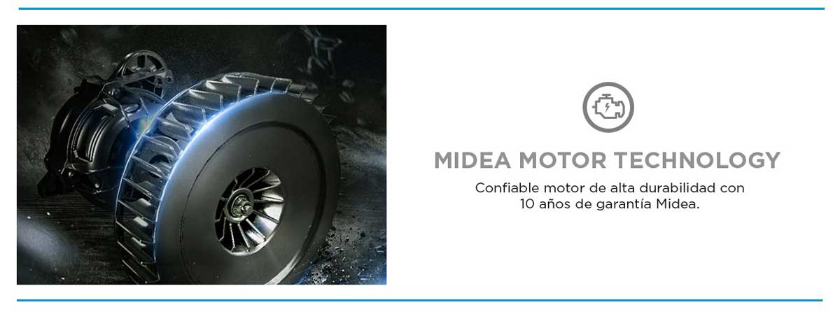 Lavadora Midea carga superior MLS-190GC03N 19 Kgs gris