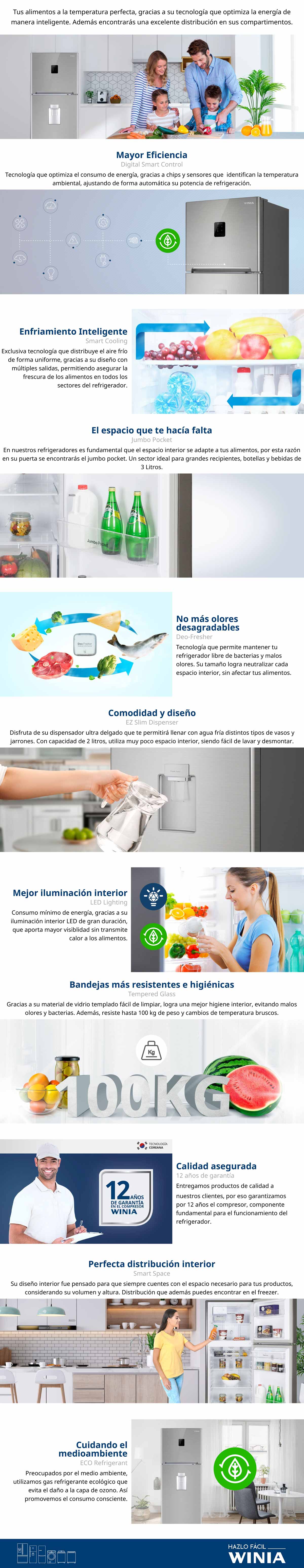 REFRIGERADOR WINIA TM RGE-X41DF