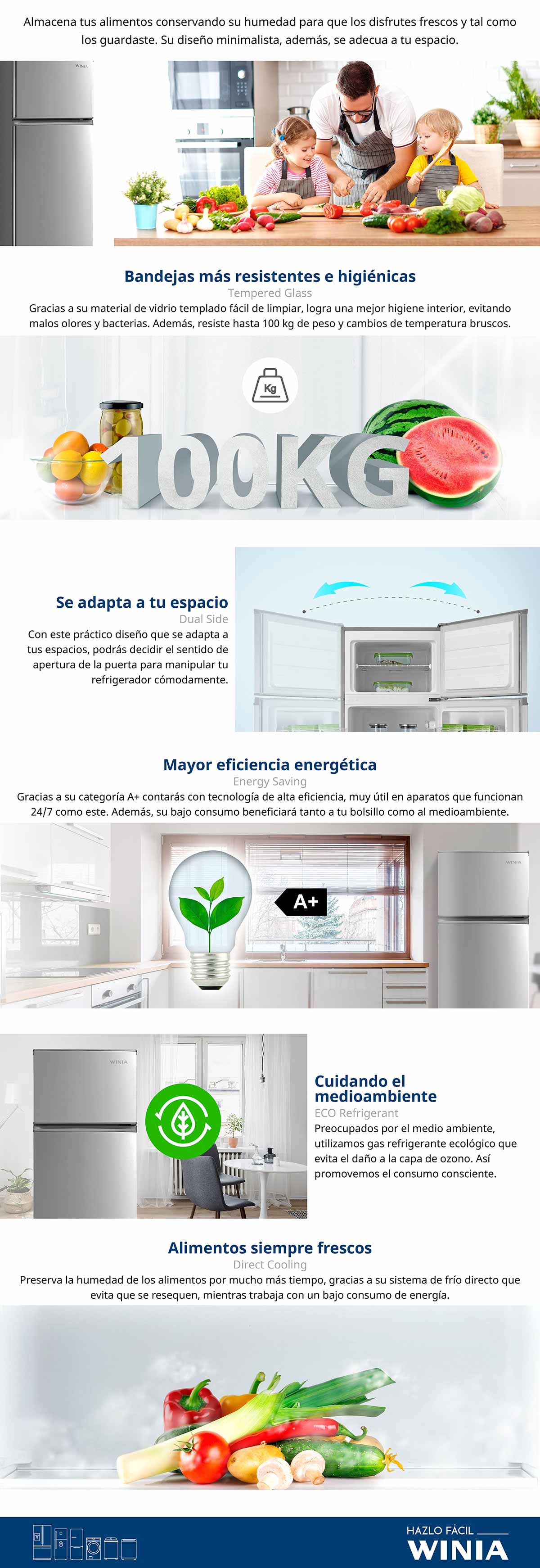 REFRIGERADOR WINIA TM FD-240S