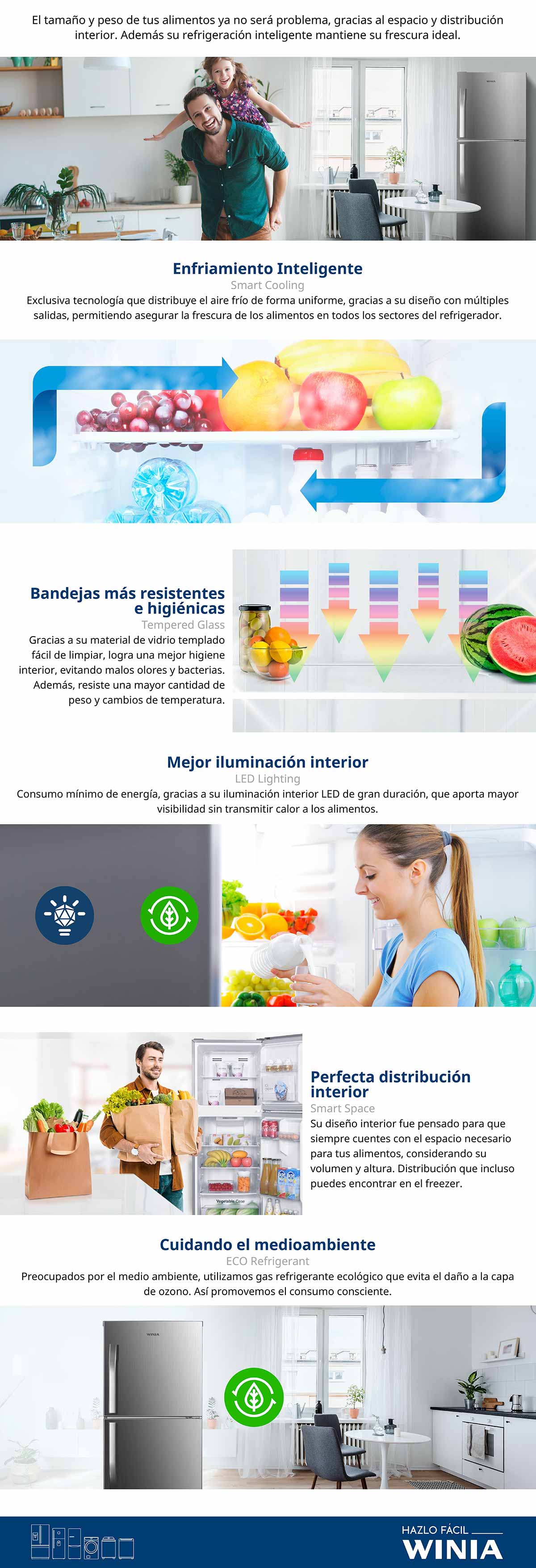 REFRIGERADOR WINIA FRT-220 NO FROST 197 LTS