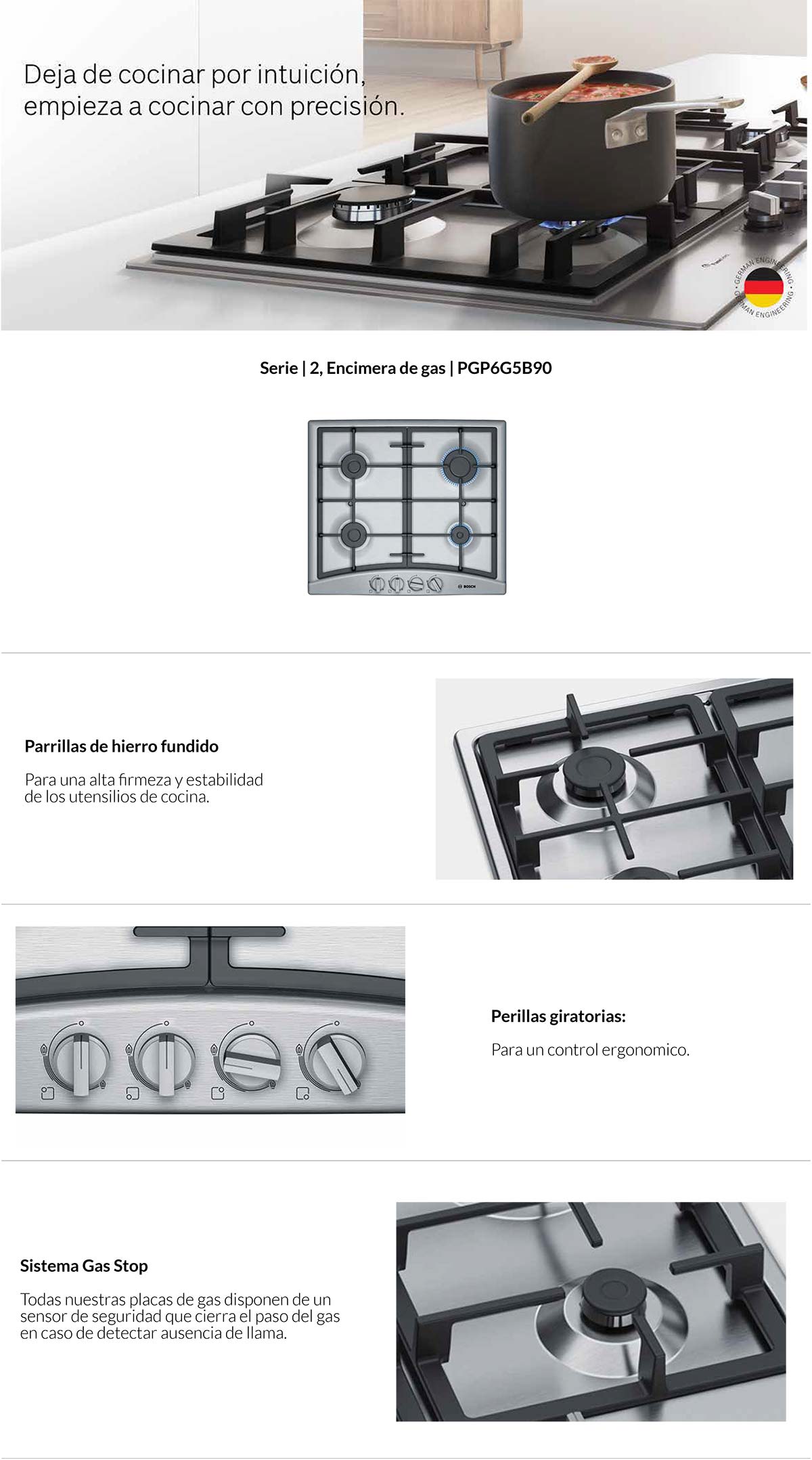  ENCIMERA BOSCH PGP6G5B90