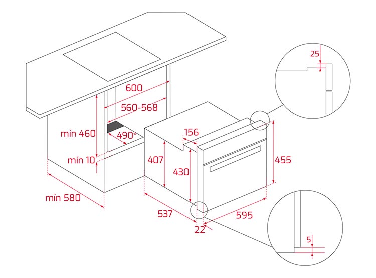 MICROONDAS EMPOTRADO TEKA MLC 844 - 10
