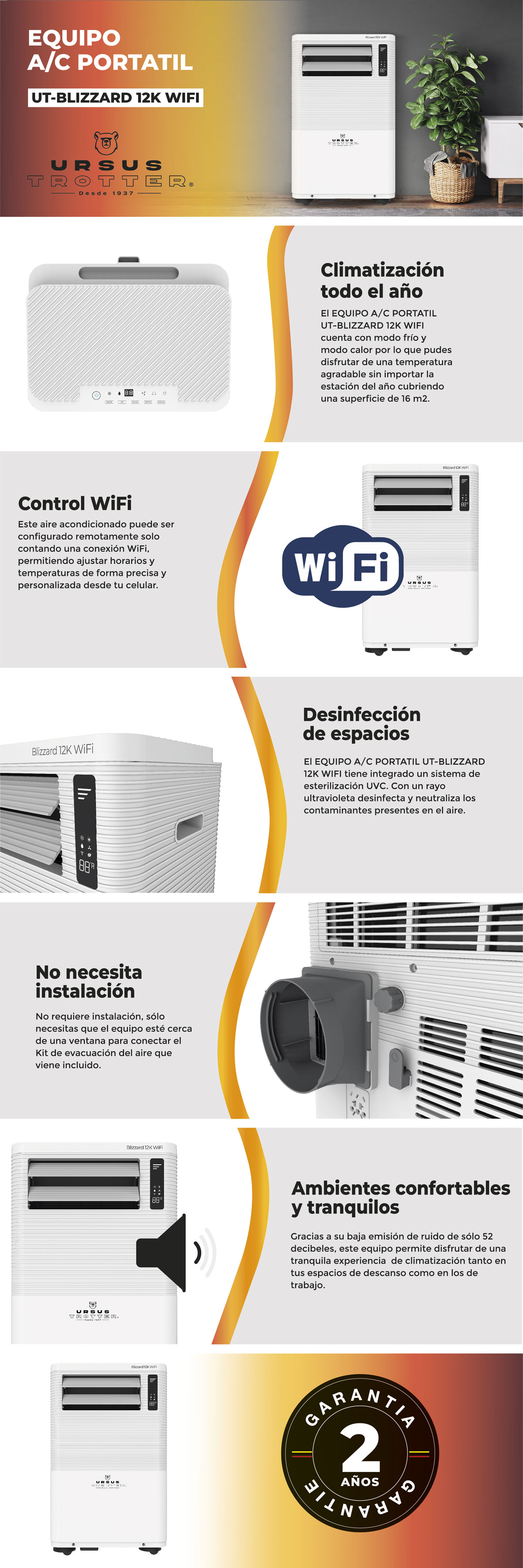 AIRE ACONDICIONADO PORTÁTIL URSUS TROTTER