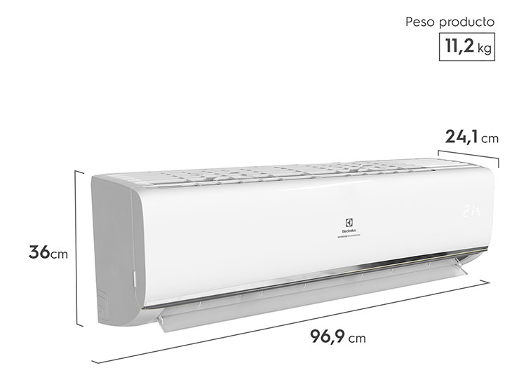 AIRE ACONDICIONADO ELECTROLUX SPLIT 18000 BTU INVERTER EAIX18 Blanco, foto 3