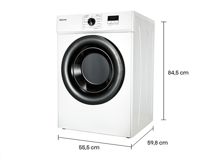 SECADORA DE ROPA HISENSE VENTILACIÓN 10KG DV1W1001UW - 4