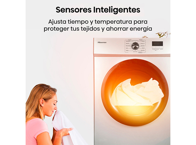 SECADORA DE ROPA HISENSE VENTILACIÓN 10KG DV1W1001UW - 7