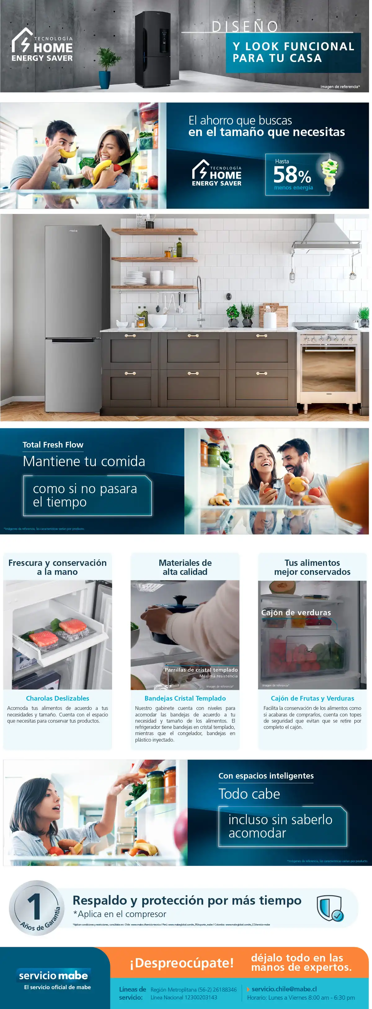 REFRIGERADOR MABE BOTTOM FREEZER FRÍO DIRECTO 256 L RMB426PXLRS0 INOX