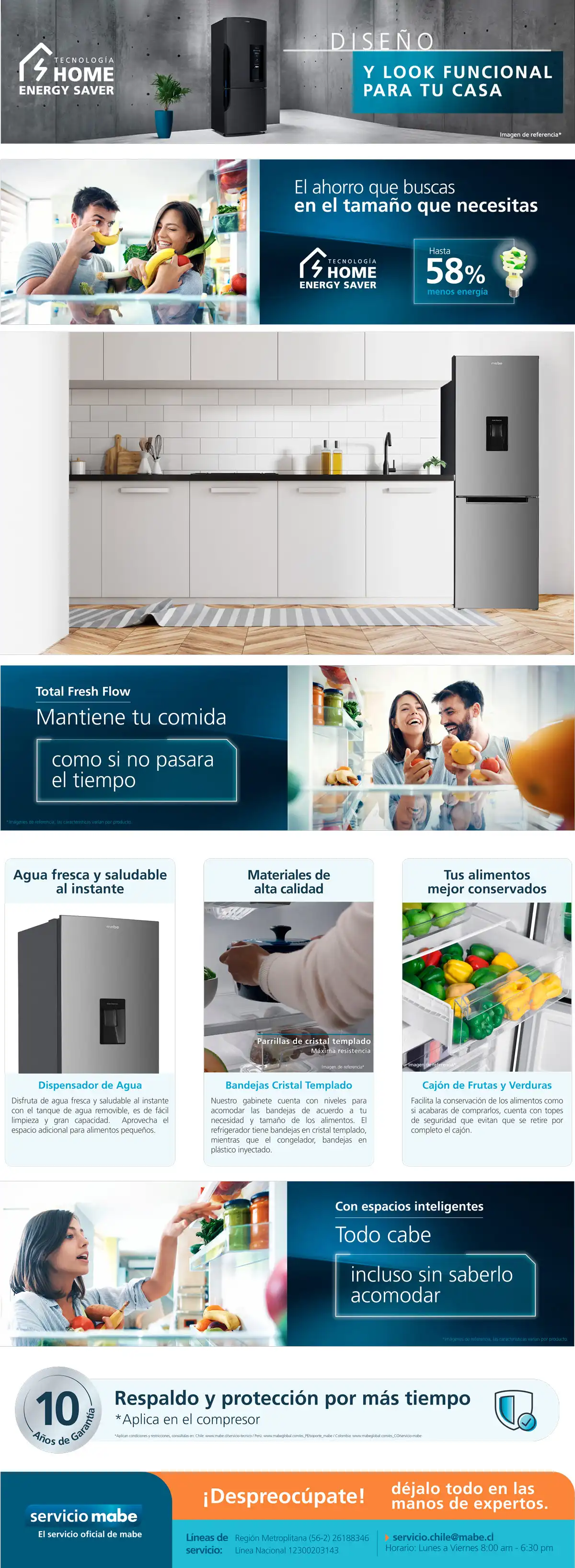REFRIGERADOR MABE BOTTOM FREEZER NO FROST 360 L RMB432PXLRS0 INOX