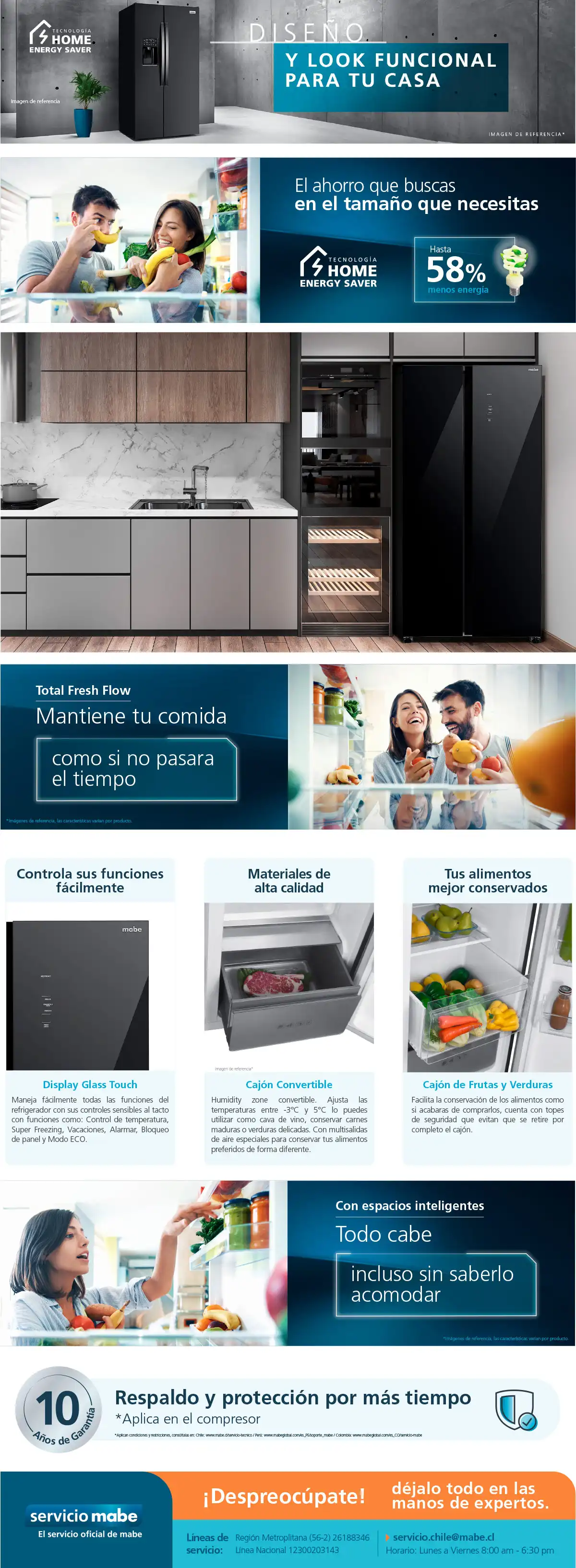 REFRIGERADOR MABE SIDE BY SIDE NO FROST 631 L MSC631LKLNG0 BLACK GLASS