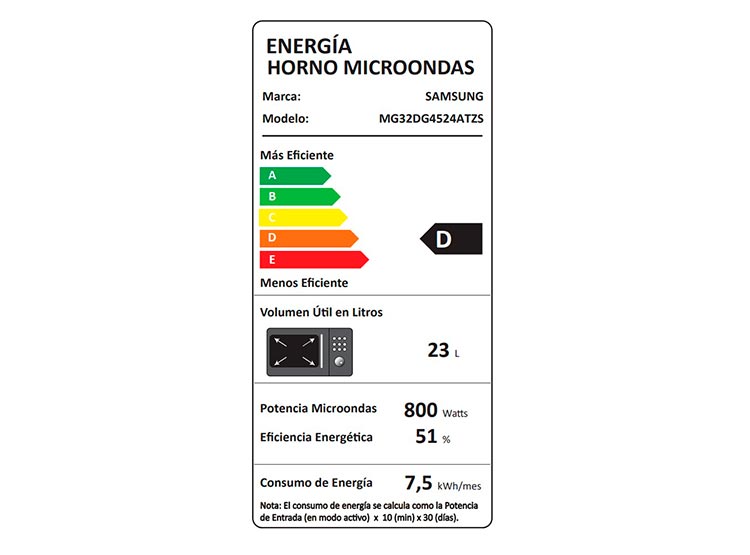 MICROONDAS SAMSUNG SMART GRILL 32L MG32DG4524ATZS - 10