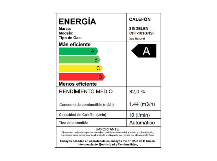 CALEFONT GAS LICUADO SINDELEN CFN-10GLSI 10 L - 3
