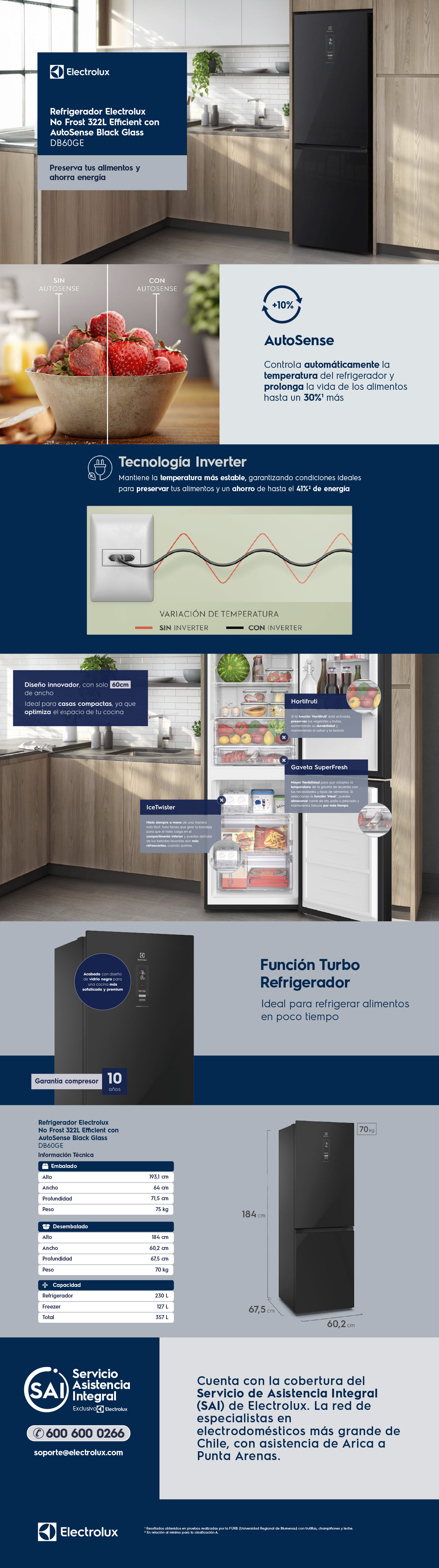 REFRIGERADOR BOTTOM FREEZER ELECTROLUX