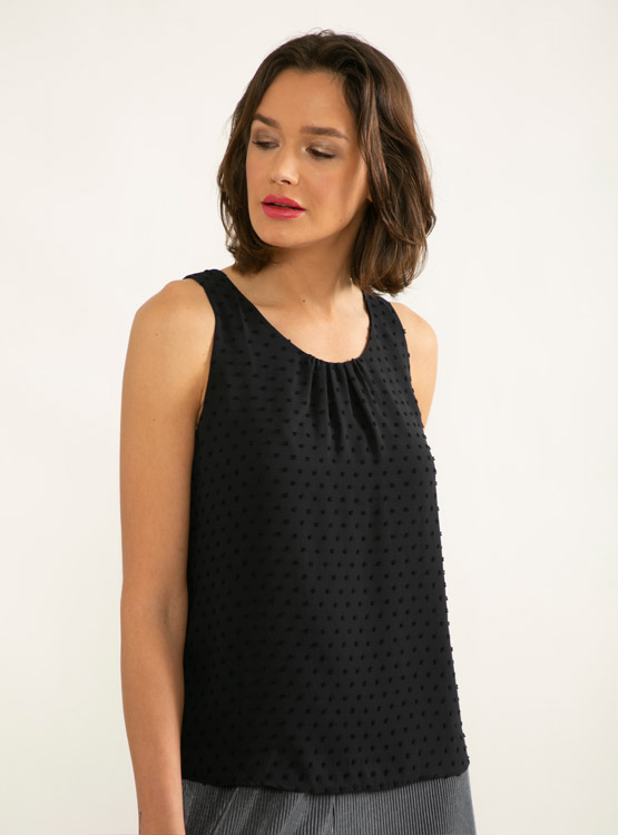 Vestido Blusa Sin Mangas Para Mujer De Street One - Corte Midi Con Estampado Gráfico, Cuello De Camisa Y Cinturón - Tela De Viscosa Suave