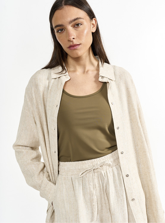 Prillo Ripley - BLUSA MANGA LARGA MUJER MARQUIS BEIGE PRILLO