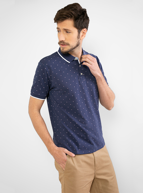 POLERA KENNETH STEVENS DEREK CUELLO POLO MANGA CORTA - 1