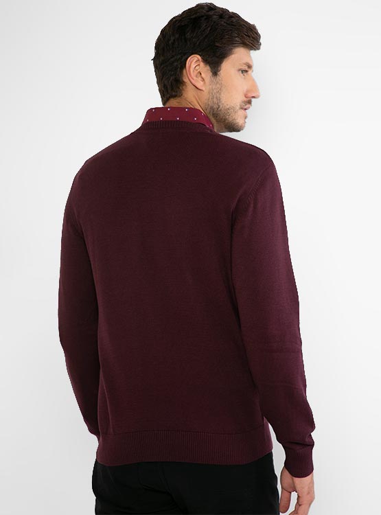 SWEATER KENNETH STEVENS BÁSICO CUELLO REDONDO MANGA LARGA - 3