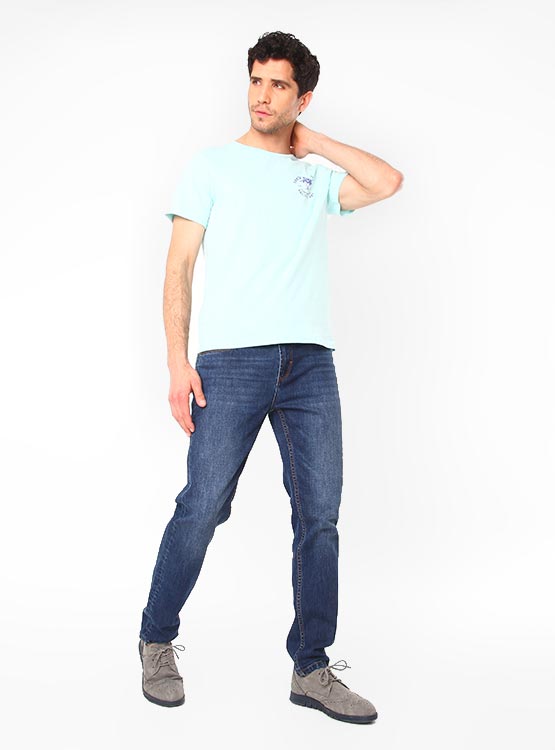POLERA KENNETH STEVENS CUELLO REDONDO MINI PRINT - 1