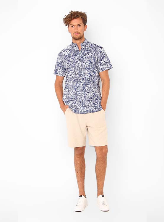 CAMISA MANGA CORTA KENNETH STEVENS FULL PRINT - 1