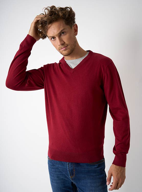 SWEATER KENNETH STEVENS BASICO CUELLO V