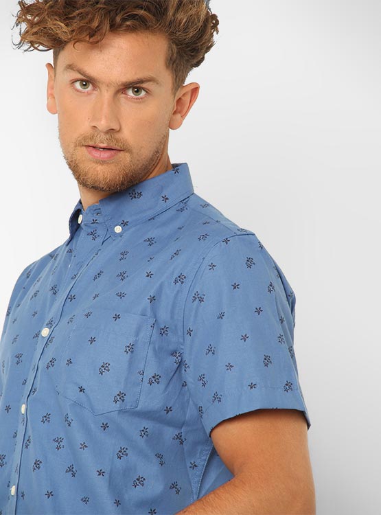 CAMISA MANGA CORTA KENNETH STEVENS MINI PRINT - 4