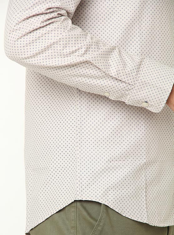 CAMISA MANGA LARGA KENNETH STEVENS DE OXFORD MINIPRINT - 3