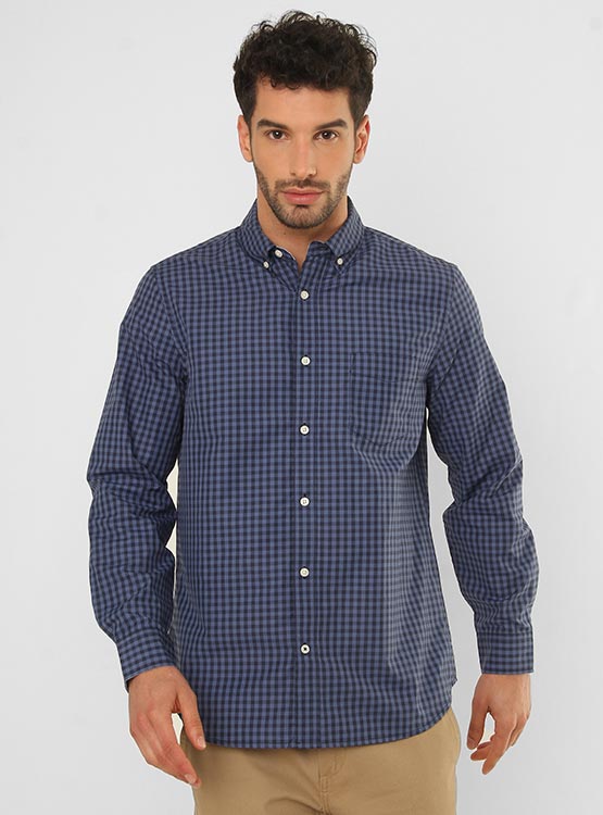 CAMISA MANGA LARGA KENNETH STEVENS DE CUADROS - 2