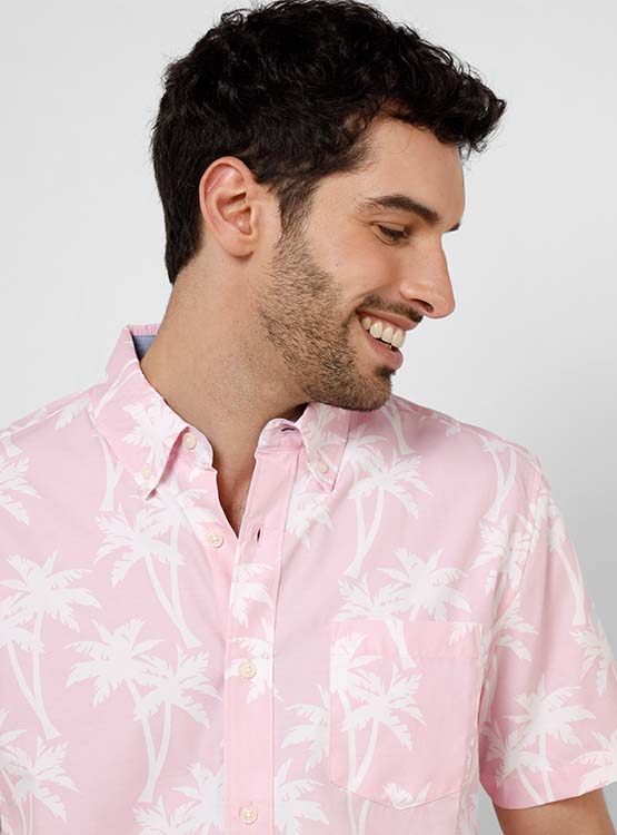 CAMISA KENNETH STEVENS MANGA CORTA PRINT - 3