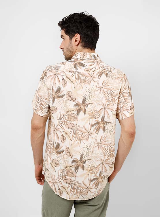 CAMISA KENNETH STEVENS MANGA CORTA PRINT - 2